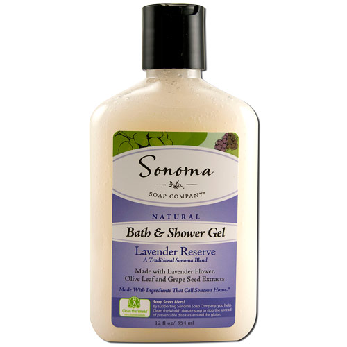 Sonoma Soap Company Bath & Shower Gel, Lavender Reserve, 12 oz, Sonoma Soap Company