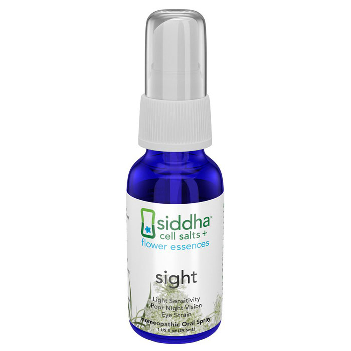Sidda Flower Essences Sight, Homeopathic Oral Spray, 1 oz, Sidda Flower Essences