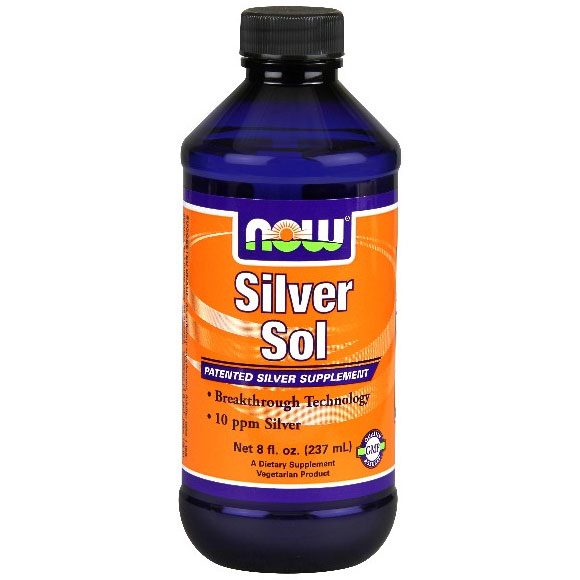 NOW Foods Silver Sol Liquid, 10 ppm, 8 oz, NOW Foods