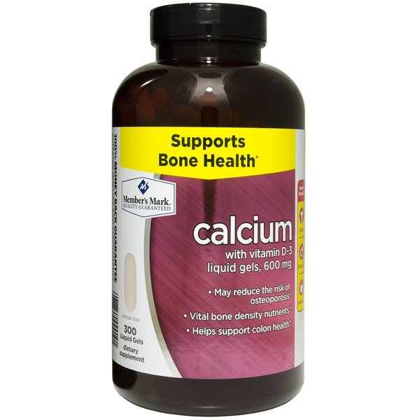 Simply Right Simply Right Calcium 600 mg with Vitamin D3, 300 Liquid Filled Softgels