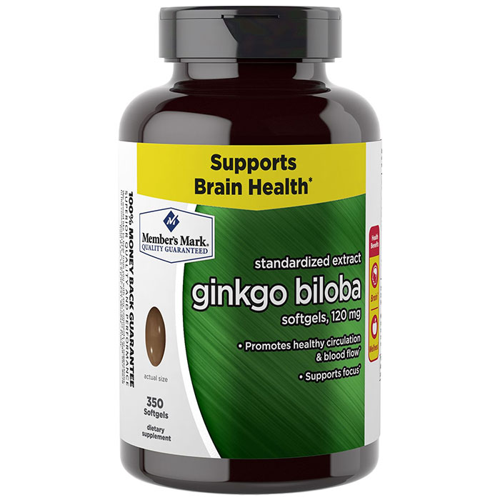 Simply Right Simply Right Ginkgo Biloba Standardized Extract 120 mg, 350 Softgels