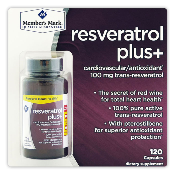 Simply Right Simply Right All Natural Resveratrol Plus 100 mg, 120 Capsules