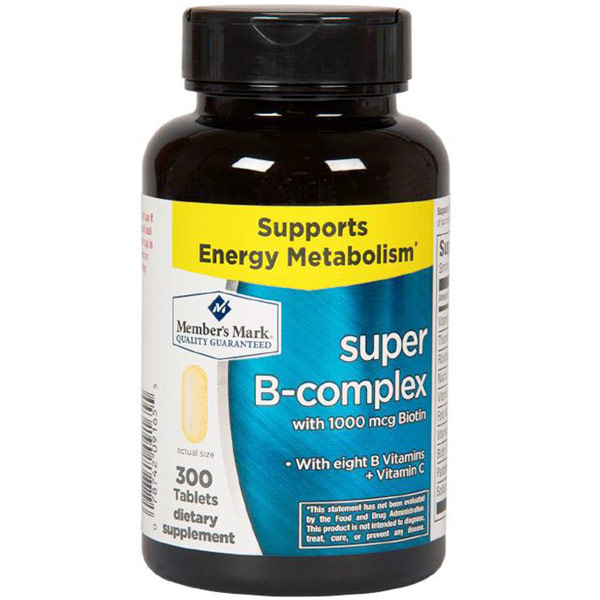 Simply Right Simply Right Super B Complex with Vitamin C, 300 Tablets