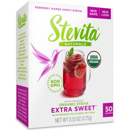 Stevita Simply Stevia, 50 Packets, Stevita