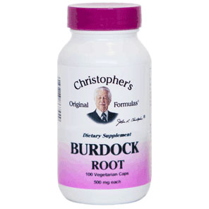 Christopher's Original Formulas Burdock Root, 510 mg, 100 Vegicaps, Christopher's Original Formulas