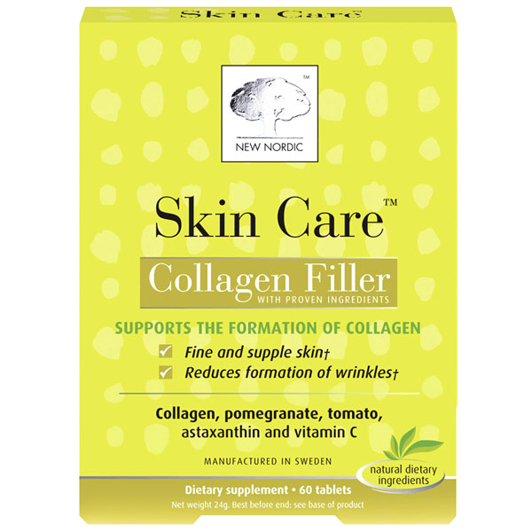 New Nordic Skin Care, Collagen Filler with Proven Ingredients, 60 Tablets, New Nordic