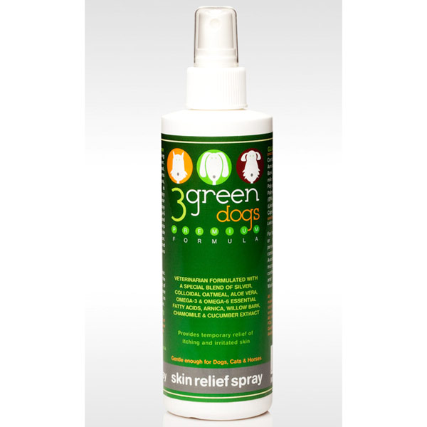 3 Green Dogs Vitamins, Inc Skin Relief Spray, 8 oz, 3 Green Dogs Vitamins, Inc