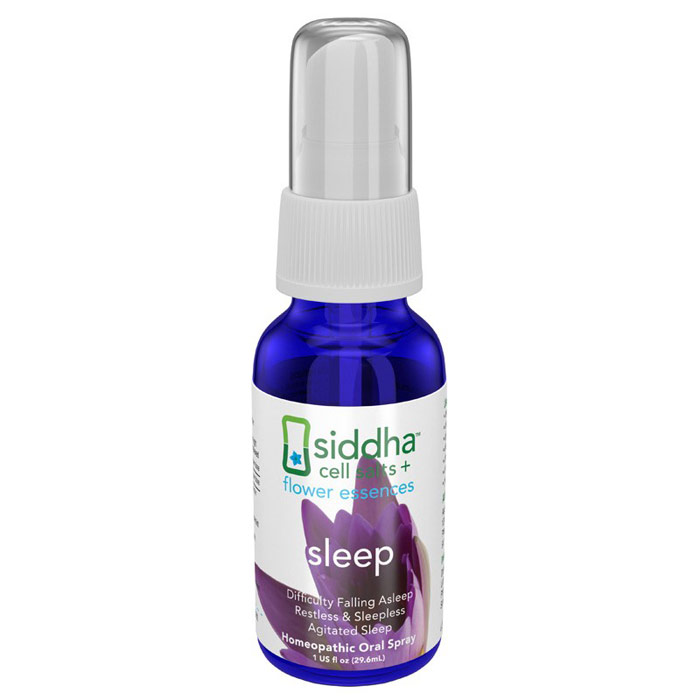 Sidda Flower Essences Sleep, Homeopathic Oral Spray, 1 oz, Sidda Flower Essences