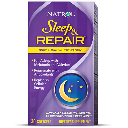 Natrol Sleep & Repair, 30 Softgels, Natrol (Support Muscle Recovery)