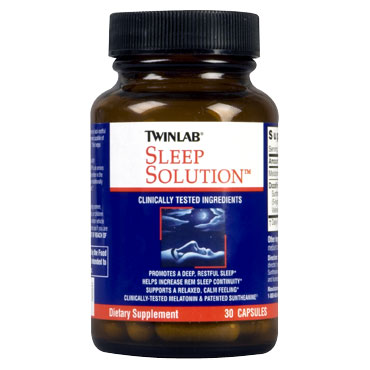 TwinLab Sleep Solution, with Melatonin & Suntheanine, 30 Capsuless, TwinLab