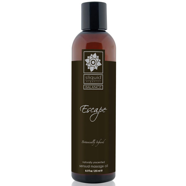 Sliquid Sliquid Balance Escape Sensual Massage Oil, Naturally Unscented, 8.5 oz
