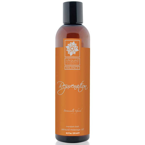 Sliquid Sliquid Balance Rejuvenation Sensual Massage Oil, Mandarin Basil, 8.5 oz