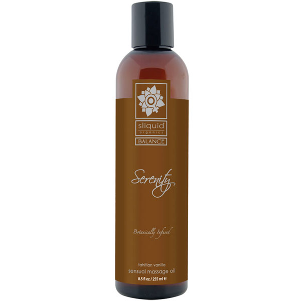 Sliquid Sliquid Balance Serenity Sensual Massage Oil, Tahitian Vanilla, 8.5 oz