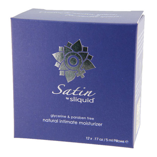Sliquid Sliquid Satin Natural Intimate Moisturizer Cube, 12 Foils