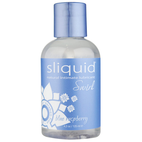 Sliquid Sliquid Swirl Natural Intimate Lubricant, Blue Raspberry, 4.2 oz