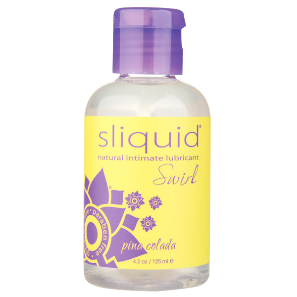 Sliquid Sliquid Swirl Natural Intimate Lubricant, Pina Colada, 4.2 oz