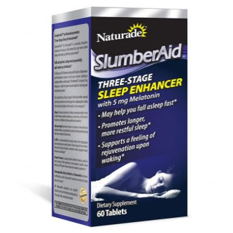 Naturade SlumberAid, Three-Stage Sleep Enhancer (Slumber Aid), 60 Tablets, Naturade