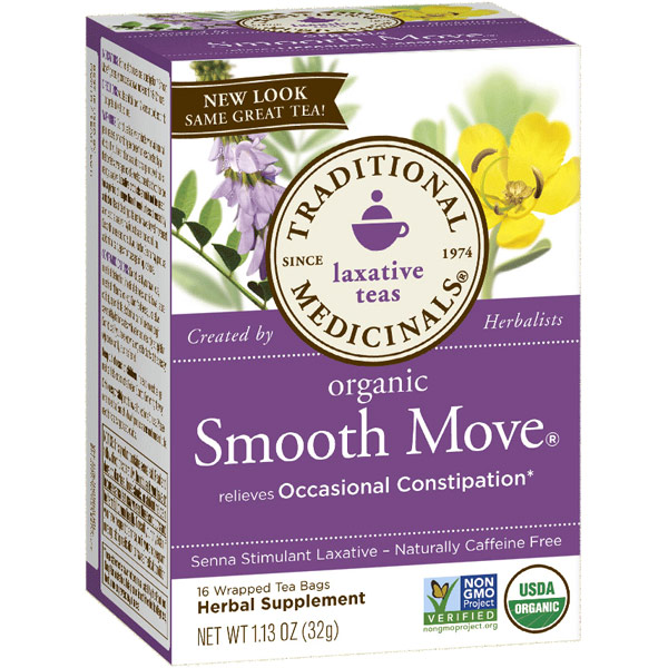 Traditional Medicinals Teas Smooth Move Tea Organic, 16 Tea Bags, Traditional Medicinals Teas