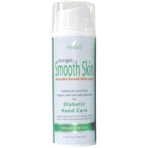 Siradell Once Again... Smooth Skin Diabetic Hand Cream, Neuropathy, 3.4 oz, Siradell