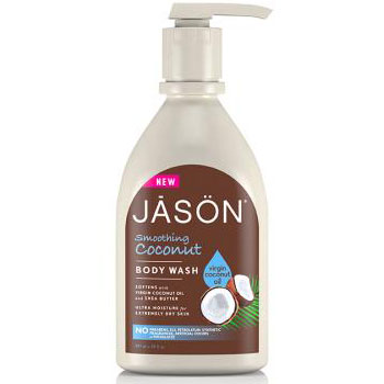 Jason Natural Smoothing Coconut Body Wash, 30 oz, Jason Natural