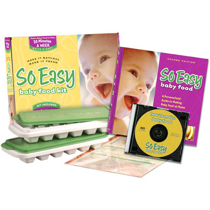 Fresh Baby So Easy Baby Food Kit (Cookbook, Video, Trays & Card), Fresh Baby LLC