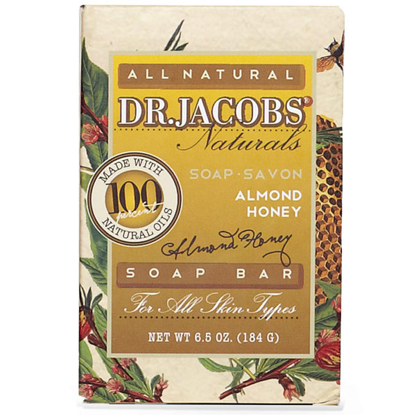 Dr. Jacobs Naturals All Natural Soap Bar - Almond Honey, 6.5 oz, Dr. Jacobs Naturals