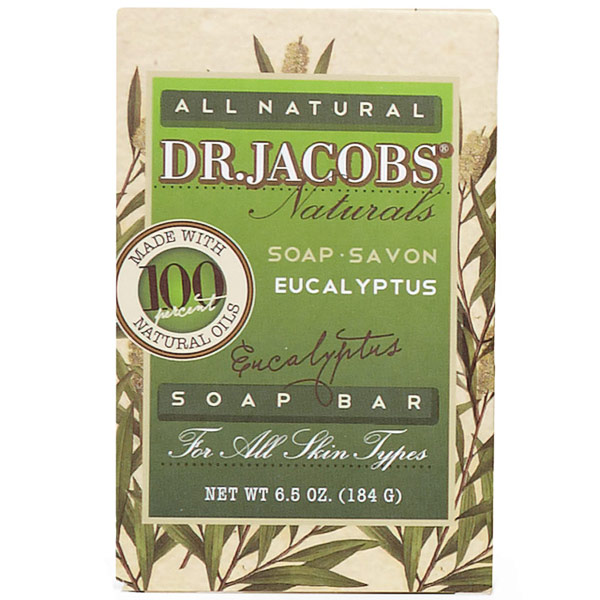 Dr. Jacobs Naturals All Natural Soap Bar - Eucalyptus, 6.5 oz, Dr. Jacobs Naturals