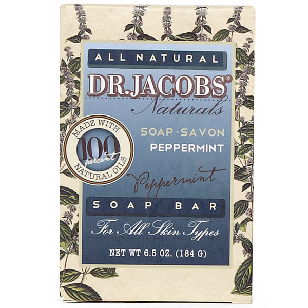 Dr. Jacobs Naturals All Natural Soap Bar - Peppermint, 6.5 oz, Dr. Jacobs Naturals