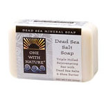 One with Nature Bar Soap - Dead Sea Salt, 7 oz, One with Nature Dead Sea Mineral Soap