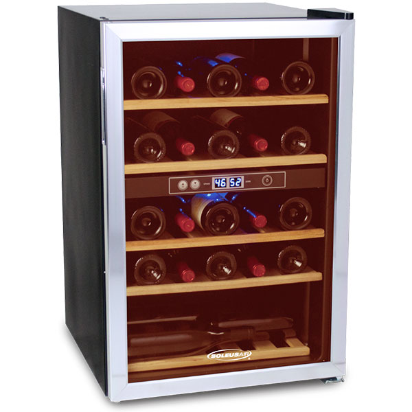 Soleus Air Soleus Air Wine Cooler Dual Zone Cooling, 37 Bottle Capacity (WKD5)