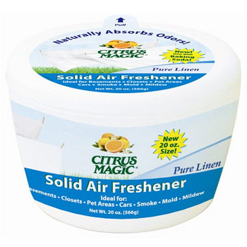 Citrus Magic Solid Air Freshener, Pure Linen, 20 oz, Citrus Magic