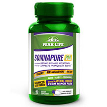 Peak Life Somnapure PM, Advanced Sleep Formula, 60 Capsules, Peak Life