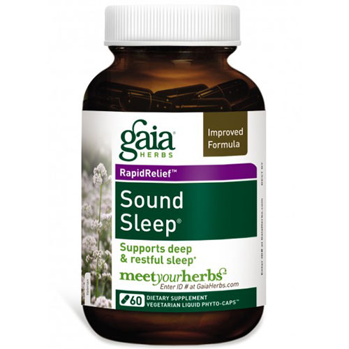 Gaia Herbs Sound Sleep, 60 Liquid Phyto-Caps, Gaia Herbs