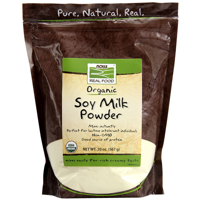 NOW Foods Soy Milk Powder, Instant, Non-GMO, 20 oz, NOW Foods