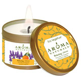 Aroma Naturals Soy VegePure Natural Soy Essential Oil Candle Travel Tin - Relaxing, 1 ct, Aroma Naturals