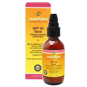 Mambino Organics SPF 30 Face Natural Mineral Sunscreen, 2 oz, Mambino Organics