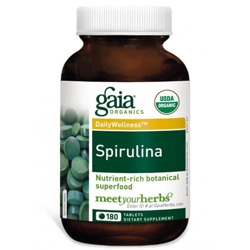 Gaia Herbs Spirulina, 180 Tablets, Gaia Herbs