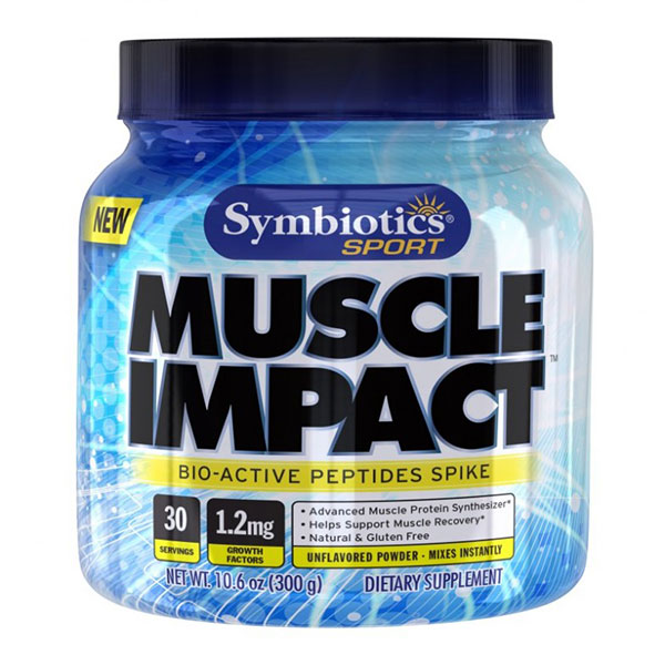 Symbiotics Sport Powder Muscle Impact, Bio-Active Peptides Spike, 300 g, Symbiotics