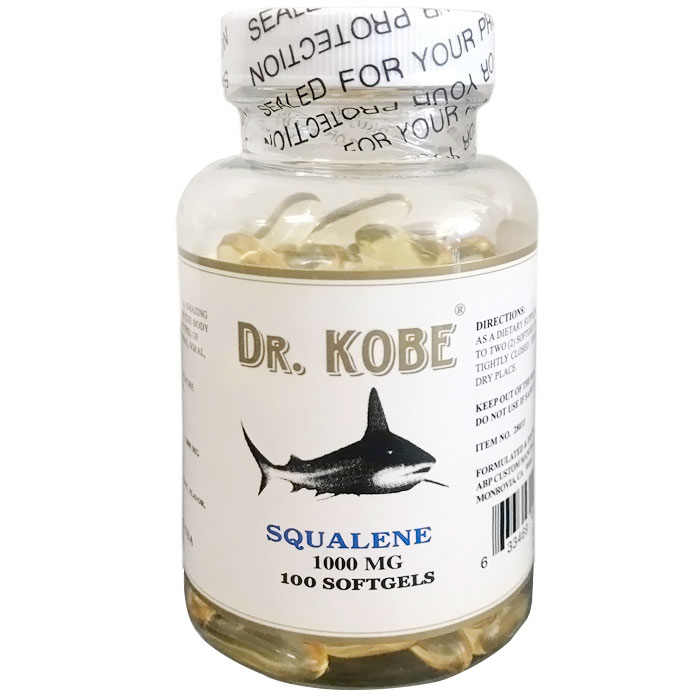 K-Max Squalene 1000mg 100 Softgels, Squalene from Deep Sea Shark Liver Oil