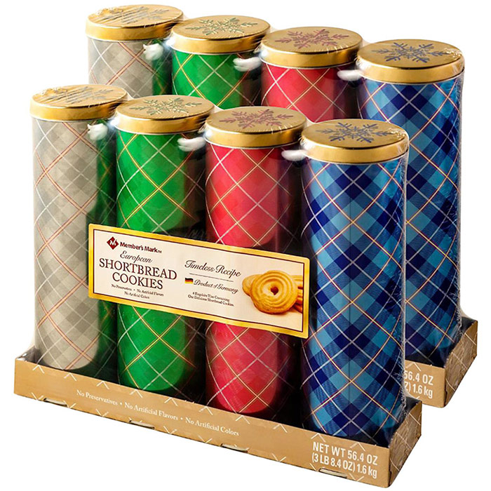 Stockmeyer Stockmeyer Shortbread Cookies in Collector Tin Gift Pack, 14.1 oz x 4 Pack