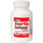 Watson Rugby Labs Stool Softener, Docusate Sodium 250 mg, 100 Softgel Capsules, Watson Rugby