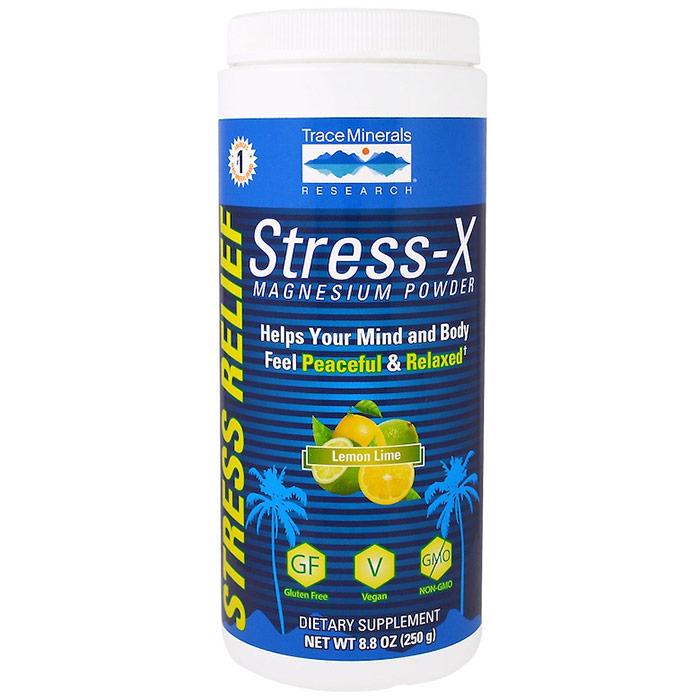 Trace Minerals Research Stress-X Magnesium Powder 350 mg, 12.7 oz, Trace Minerals Research