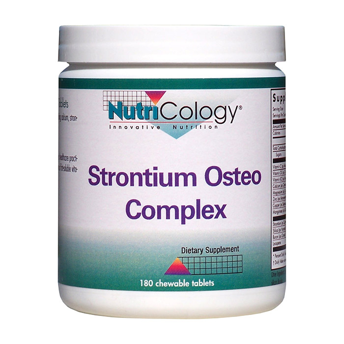 NutriCology / Allergy Research Group Strontium Osteo Complex Chewable, 180 Tablets, NutriCology