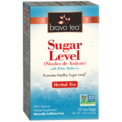 Bravo Tea Sugar Level Herbal Tea, 20 Tea Bags, Bravo Tea