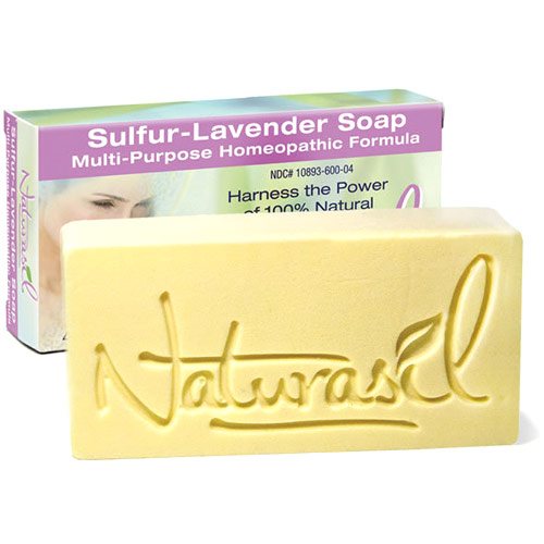 Naturasil Sulfur-Lavender Medicated Soap, 4 oz, Naturasil