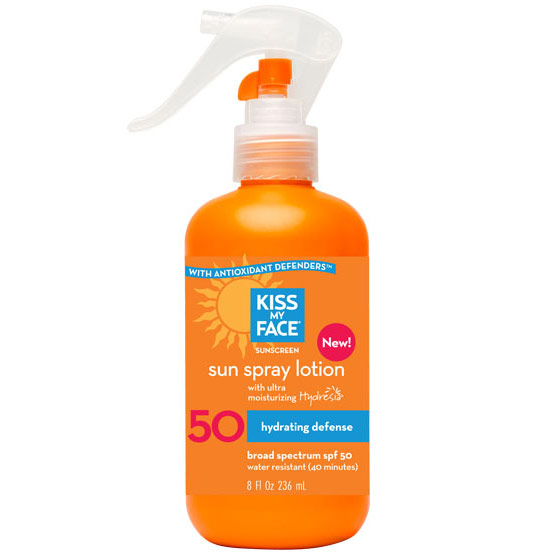 Kiss My Face Sun Spray Lotion SPF 50 Sunscreen, 8 oz, Kiss My Face