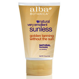 Alba Botanica Sunless Tanning Lotion, Golden Tanning without the Sun, 4 oz, Alba Botanica