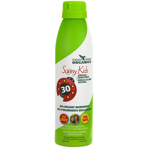 unknown Sunny Kids Natural Sunscreen Continuous Spray SPF 30, 6 oz, Goddess Garden