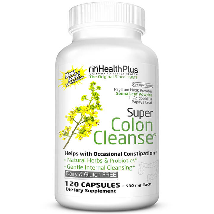 Health Plus Super Colon Cleanse (Colon Cleansing) 120 caps from Health Plus