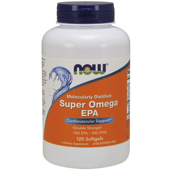 NOW Foods Super EPA Double Strength 120 Softgels, NOW Foods